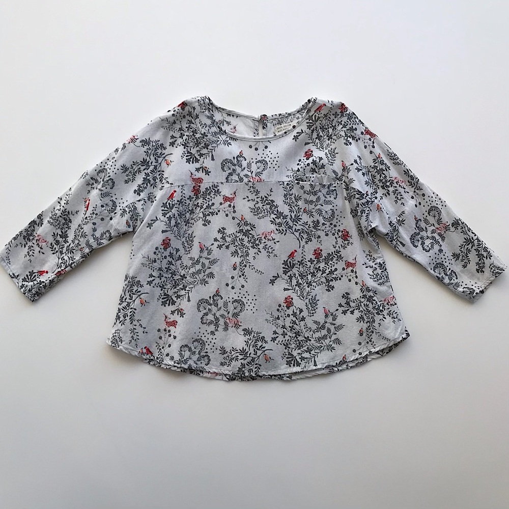 Zara Girl’s Top with Forest Motif 4